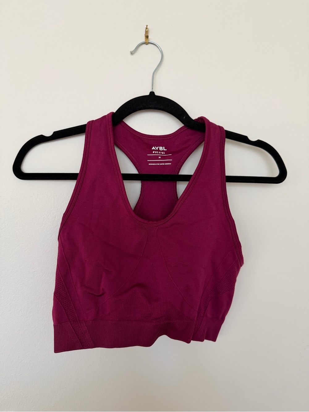 AYBL Crop Top Bra in Merlot